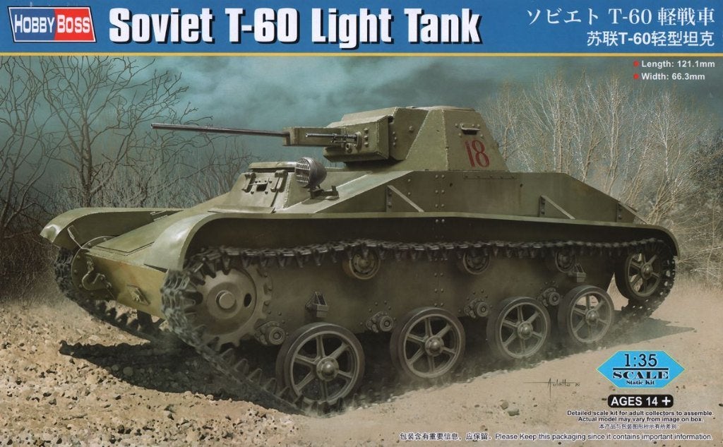 HOBBY BOSS 84555 SOVIET T-60 LIGHT TANK échelle 1/35, Overige merken, Tank, 1:32 tot 1:50, Nieuw
