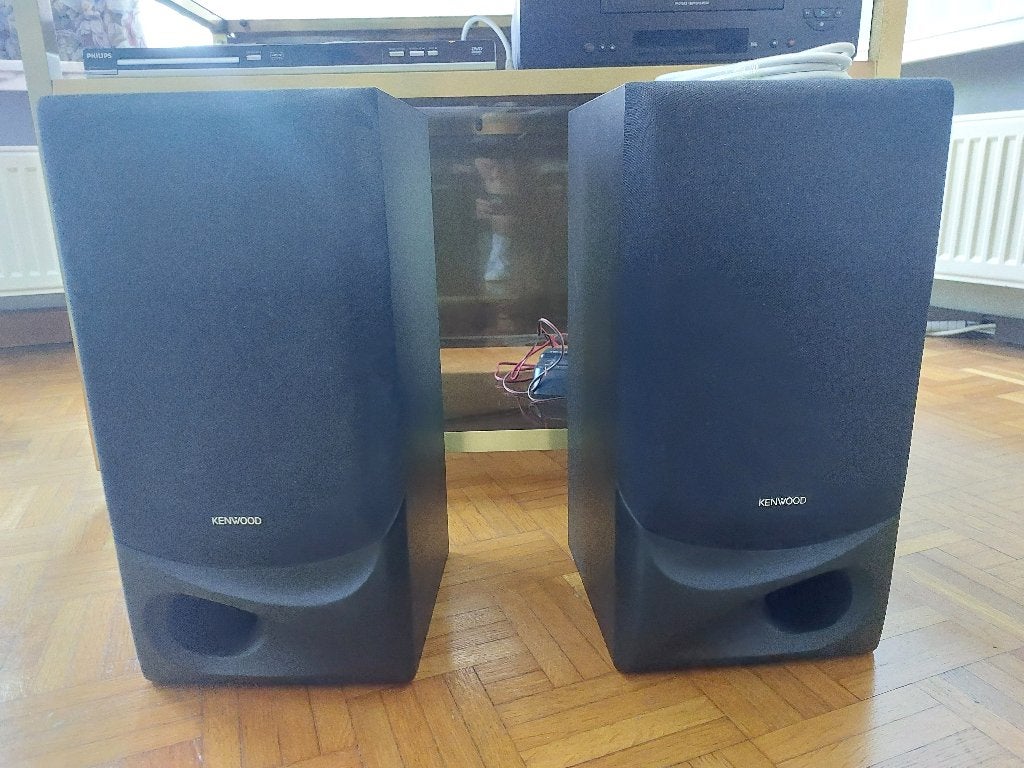 Kenwood luidsprekers, TV, Hi-fi & Vidéo, Enceintes, Autres marques, Câbles inclus, 60 à 120 watts, Enlèvement