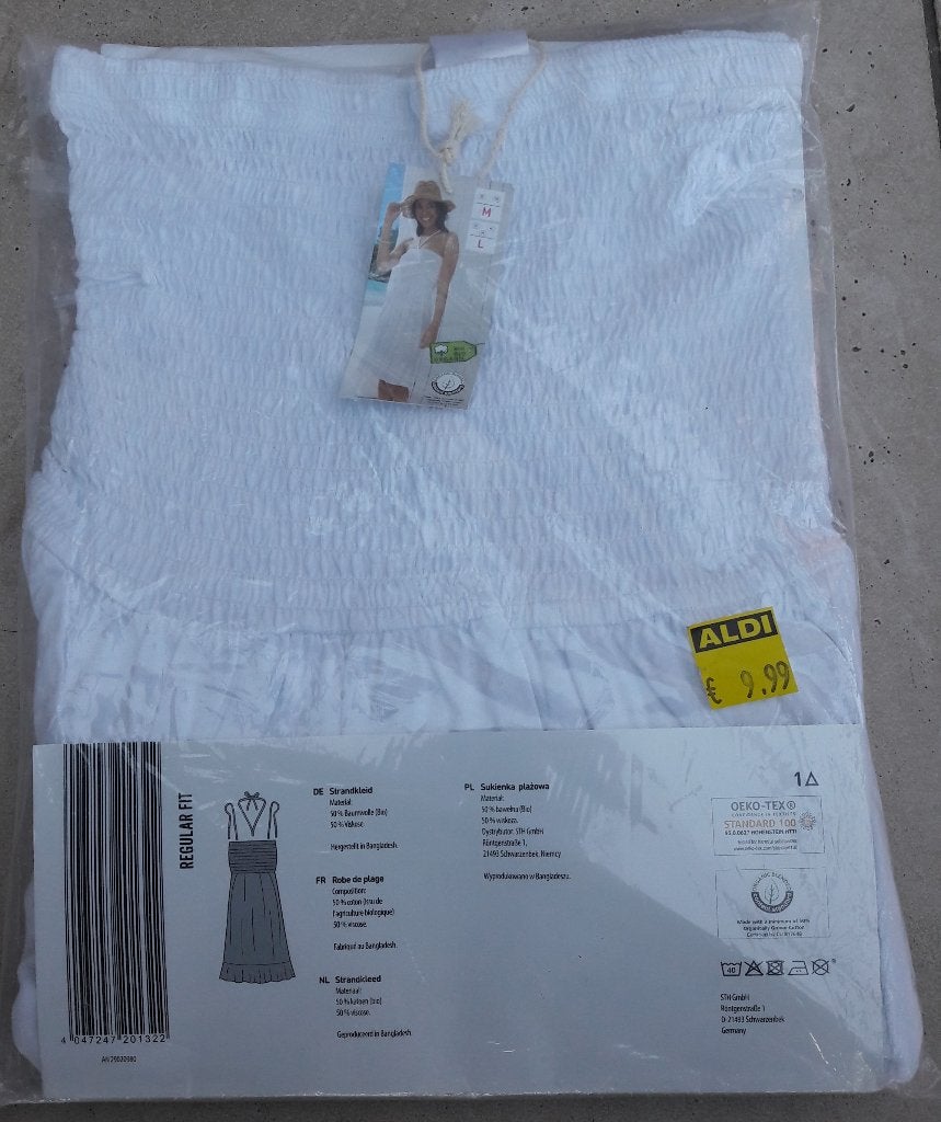 Witte strandjurk van UP2fashion maat M, Maat 38/40 (M), Up2 fashion modern, Wit, Nieuw