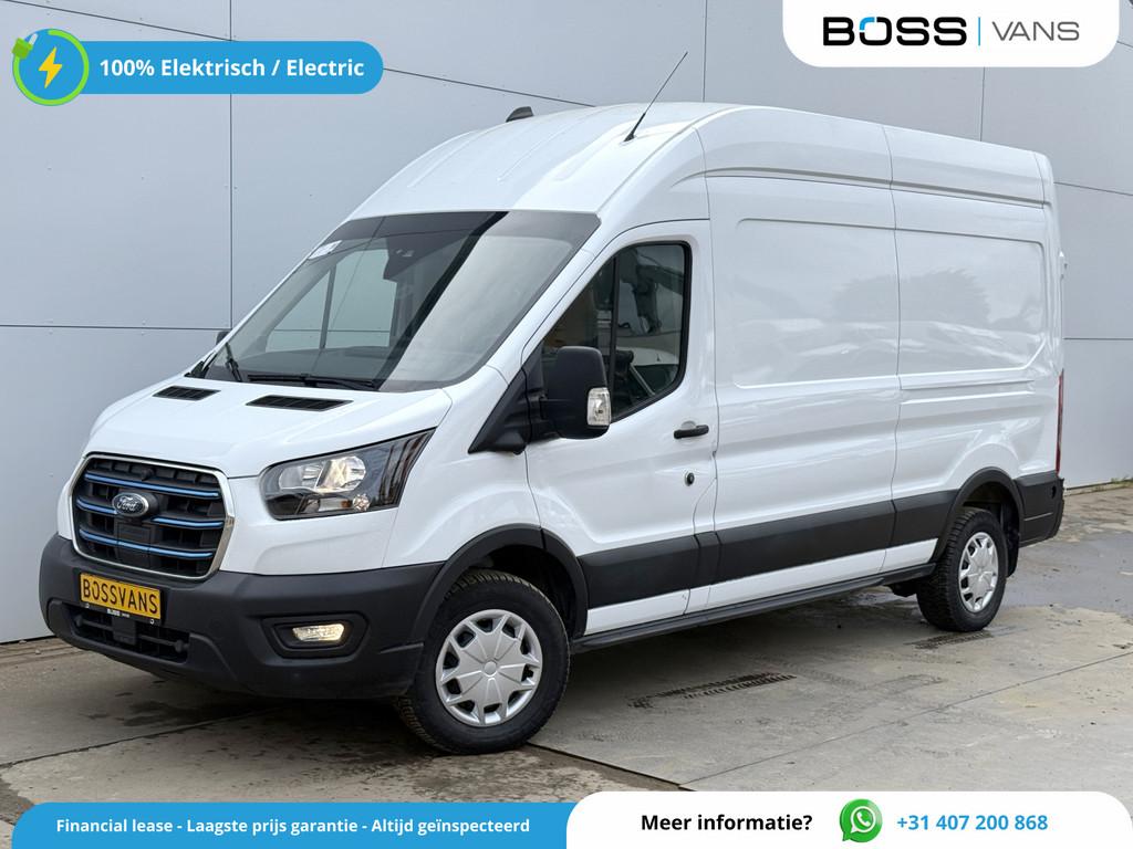 Ford E-Transit 68kWh 184PK L3H3 317km WLTP 96% (SOH) BEV Sne, Auto's, Bestelwagens en Lichte vracht, Automaat, Gebruikt, Wit, 184 pk