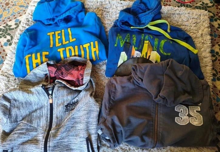 4 hoodies maat 134/140, Ophalen of Verzenden, Maat 134