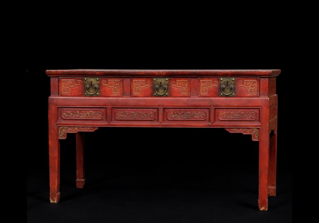 Chinese muurtafel antiek, Ophalen