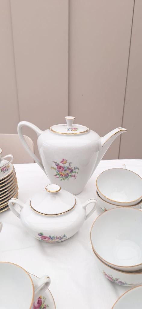 Service à café en porcelaine de Tchécoslovaquie 27 pièces, Enlèvement, Utilisé, Porcelaine