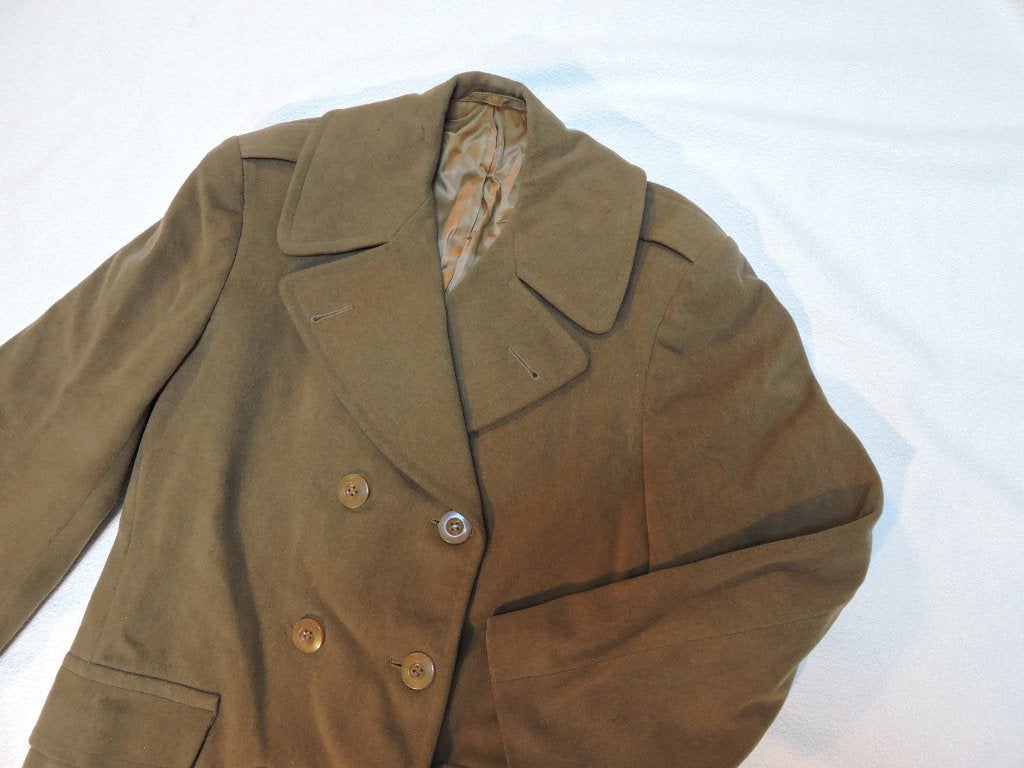 Daté 1942 Manteau Court Officier US Army original état super, Collections, Objets militaires | Seconde Guerre mondiale, Autres