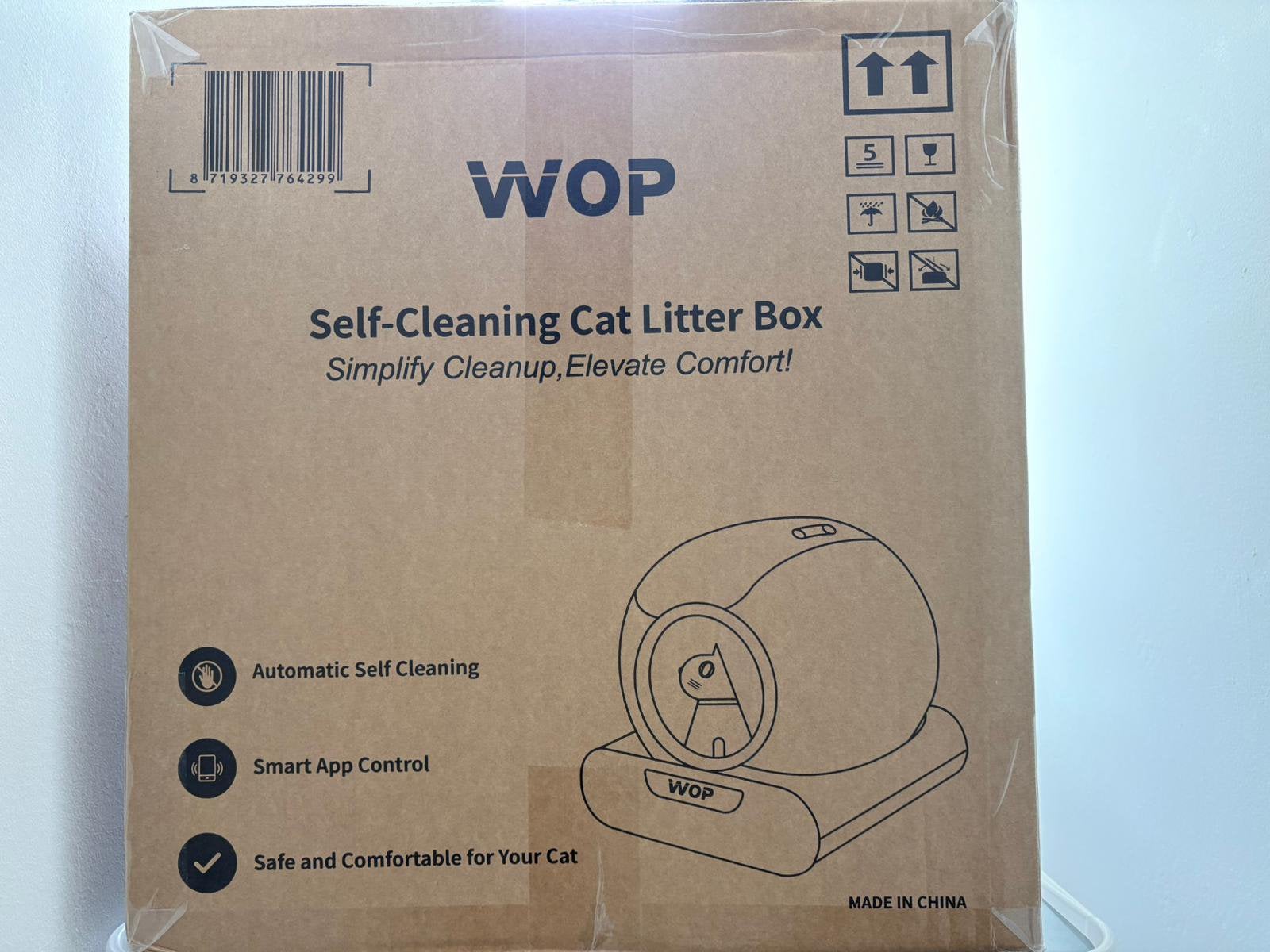 Nieuw Zelfreinigende kattenbak, Animaux & Accessoires, Accessoires pour chats, Enlèvement ou Envoi, Comme neuf