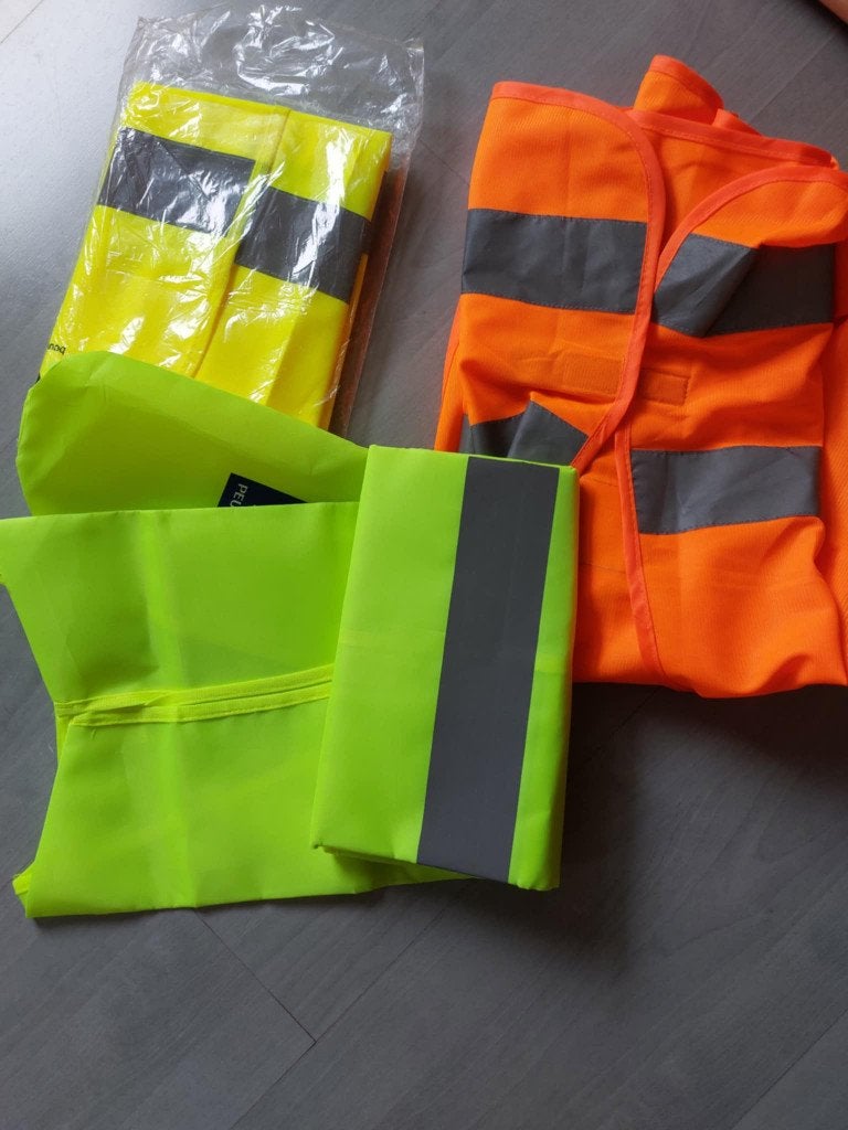 Fluojasjes ideaal om te fietsen Nieuw 1€ stuk Maat M/L, Ophalen, Nieuw