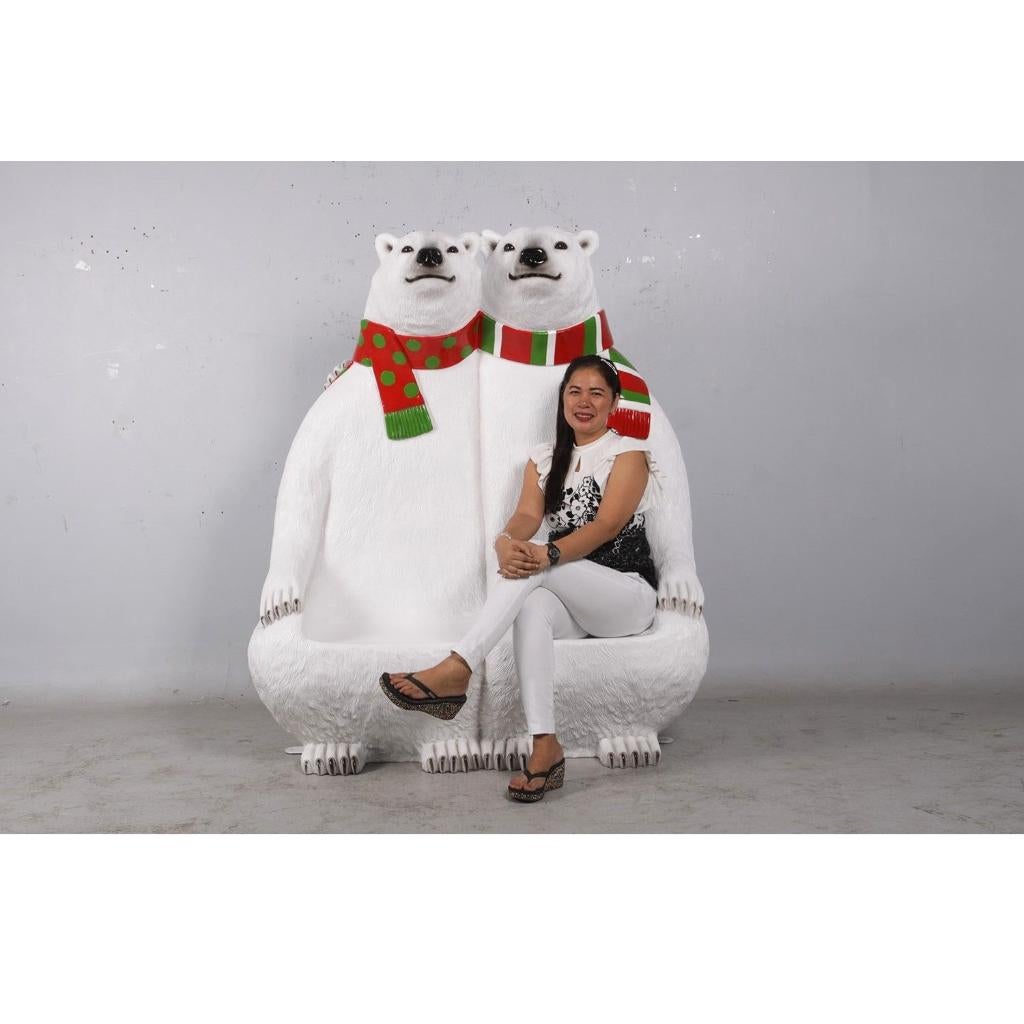 Bear Polar Bench – IJsbeer Hoogte 171 cm Fotomoment, Diversen, Kerst, Ophalen, Nieuw