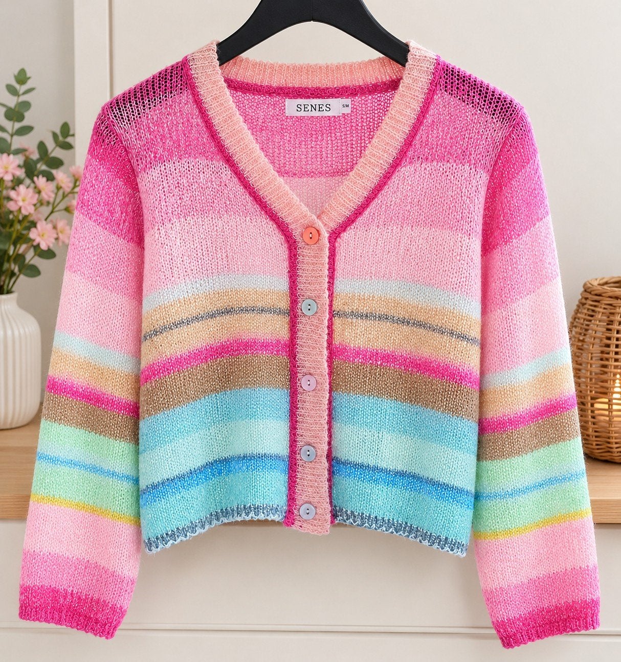 pull/gilet souple taille S/M SENES, Senes, Enlèvement ou Envoi, Comme neuf, Taille 38/40 (M)