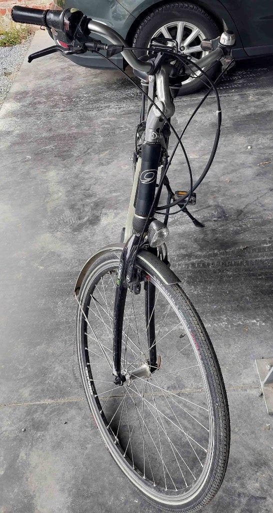 Electrische Damesfiets, Fietsen en Brommers, Gebruikt, Velgrem, 47 tot 50 cm, Versnellingen