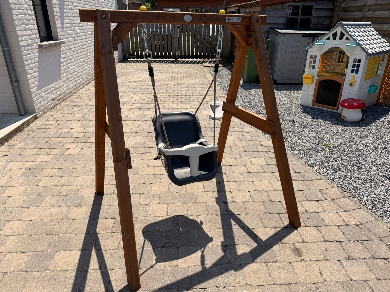 Houten Baby/peuter schommel 103x120x134cm, Ophalen, Zo goed als nieuw, Schommel
