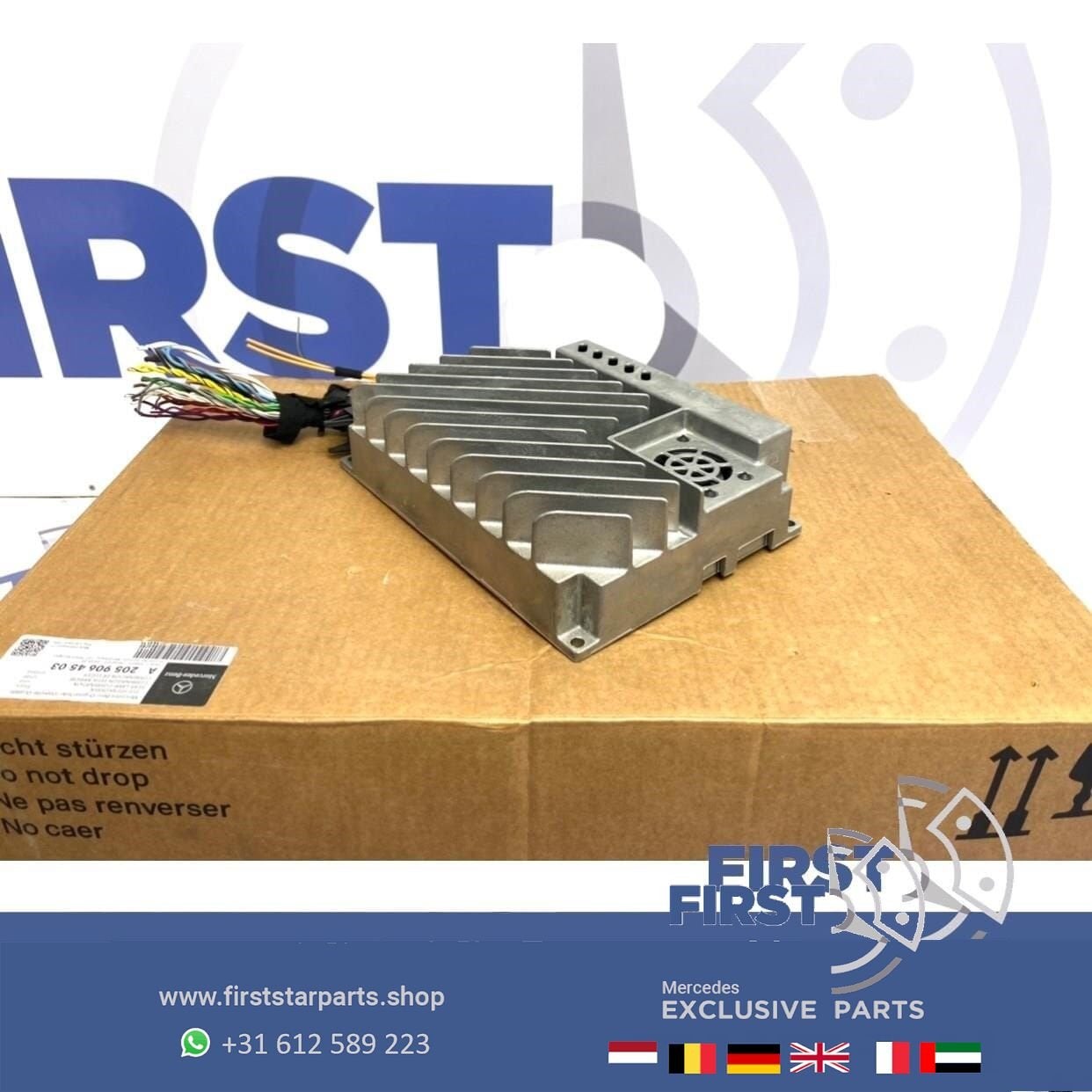 A1669006710 ML63 GL63 SL63 AMG HARMAN BECKER VERSTERKER Merc, Auto diversen, Autoradio's, Ophalen of Verzenden, -, -, -