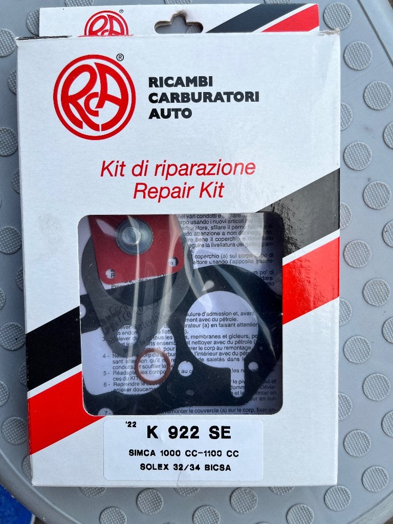 Simca Solex repaire kit, Auto-onderdelen, Ophalen of Verzenden, Nieuw