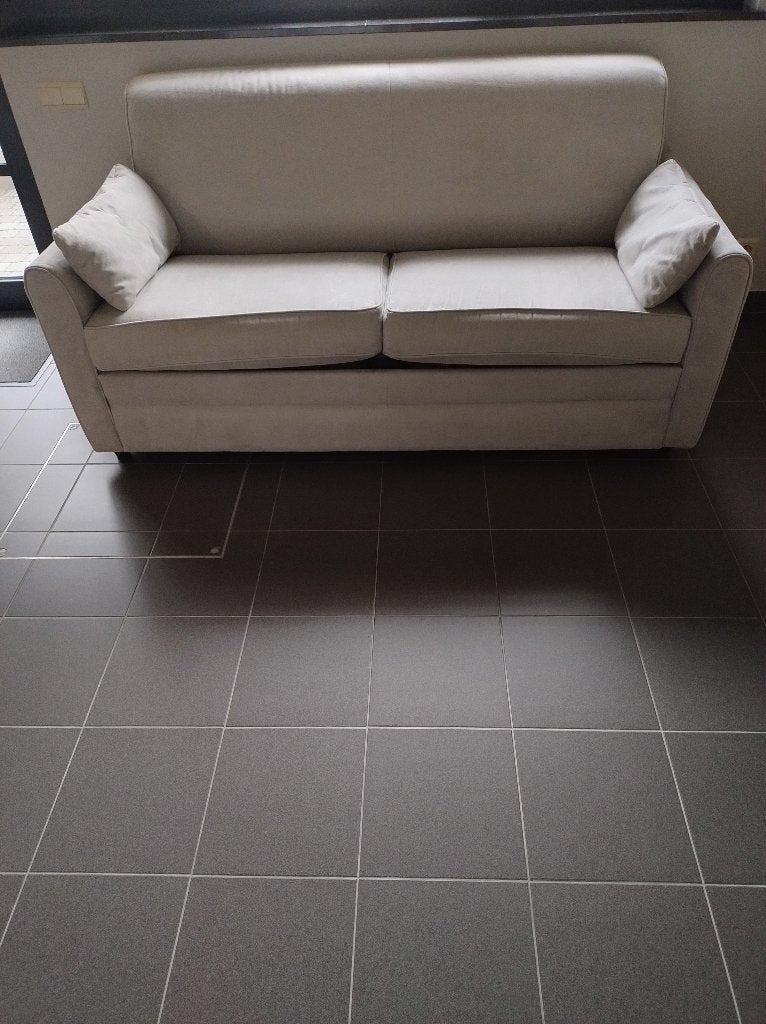 zetelbed, Gris, Queen size, 140 cm, Enlèvement