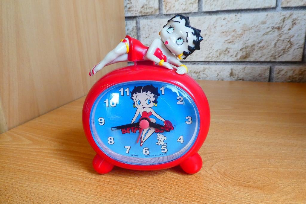 Betty Boop Vintage wekker 1995, Ophalen of Verzenden, Betty Boop, Nieuw, Beeldje of Figuurtje