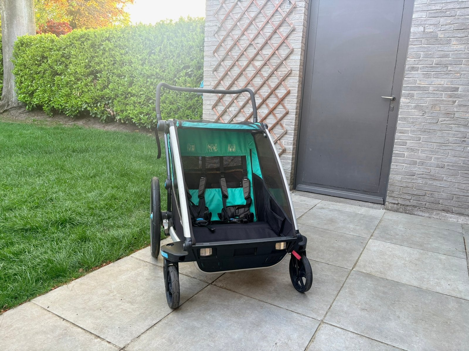 Thule Chariot Lite 2 – Fietskar & Wandelwagen – Mooie Staat, Vélos & Vélomoteurs, 40 à 60 kg, Pliable, Comme neuf, Enlèvement