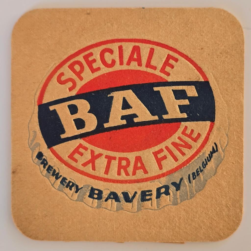 BAF Bavery onderzetter Bierviltje Bierdeckel Coaster, Verzamelen, Biermerken, Verzenden, Gebruikt, Viltje(s)