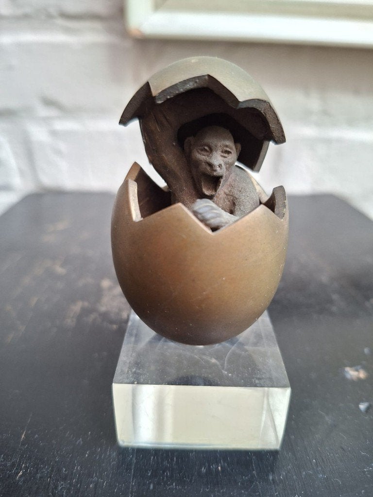 Statue de Tom Frantzen, édition limitée, 1983, Antiquités & Art, Statue, Enlèvement ou Envoi, Marqué, Brons