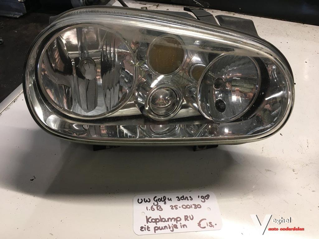 Vw Golf 4 3 drs 1.6 Benzine 1998  2500130   Koplamp Rechtsvo, Auto-onderdelen, Gebruikt, -, -, Ophalen of Verzenden
