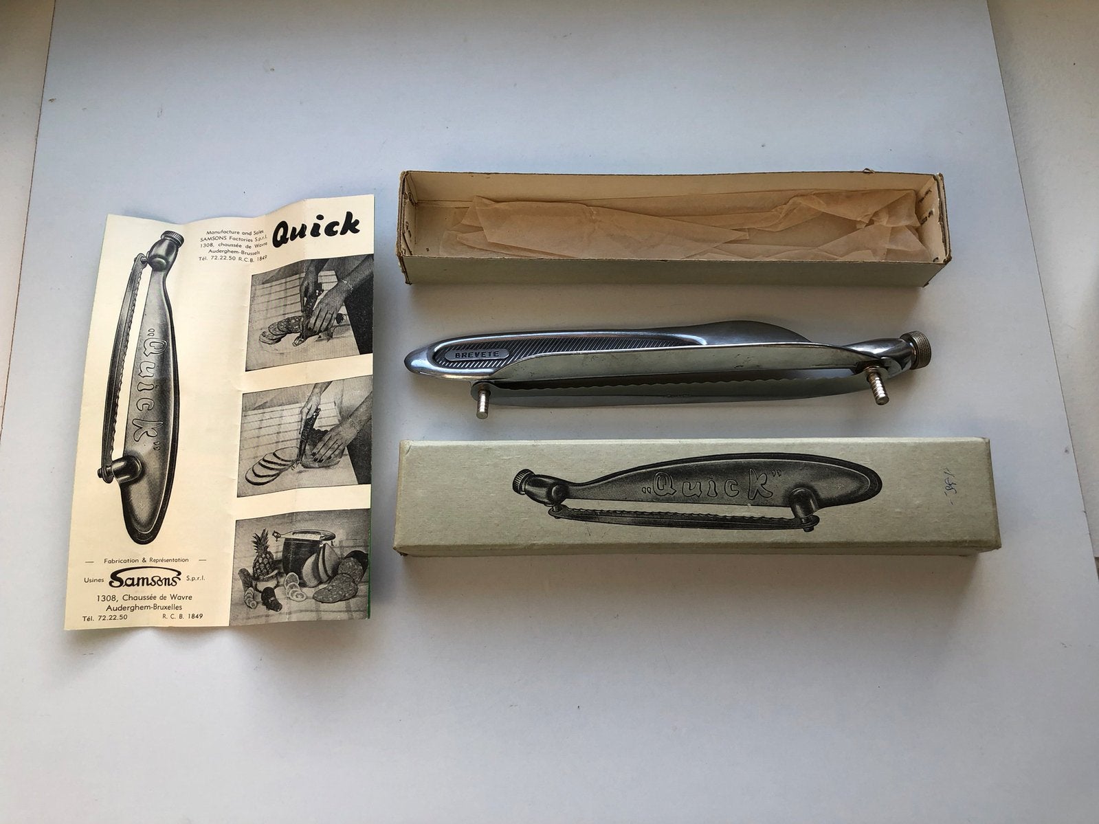 Vintage snijmes Quicke, Ophalen of Verzenden, Gebruikt