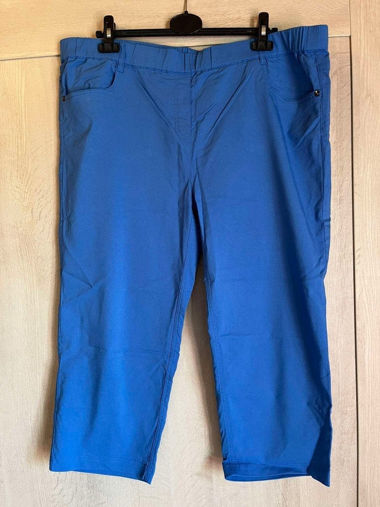 driekwart blauw e5 mode stretch claude arielle 50, Kleding | Dames, Grote Maten, Blauw, Ophalen of Verzenden, Zo goed als nieuw