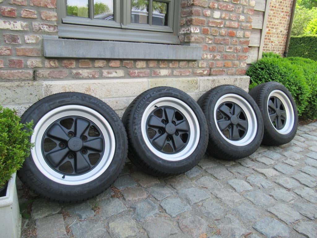 Porsche 911 Fuchs velgen 16" 7J en 8J met nieuwe banden, Auto-onderdelen, Ophalen, Velg(en), 16 inch, Nieuw