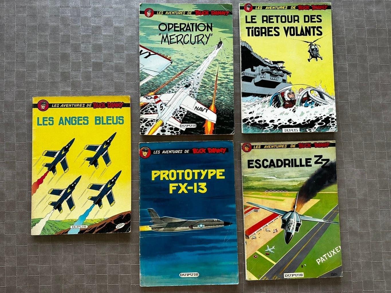 Buck Danny 1964 > 1976 (N & F) 8 strips, Boeken, Gelezen, Ophalen of Verzenden, Meerdere stripboeken, Charlier Hubinon