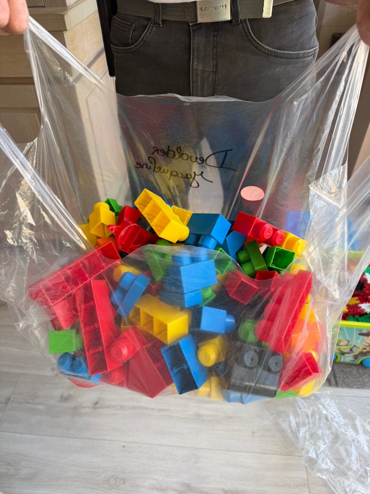 Dublo blokken, Kinderen en Baby's, Ophalen, Zo goed als nieuw