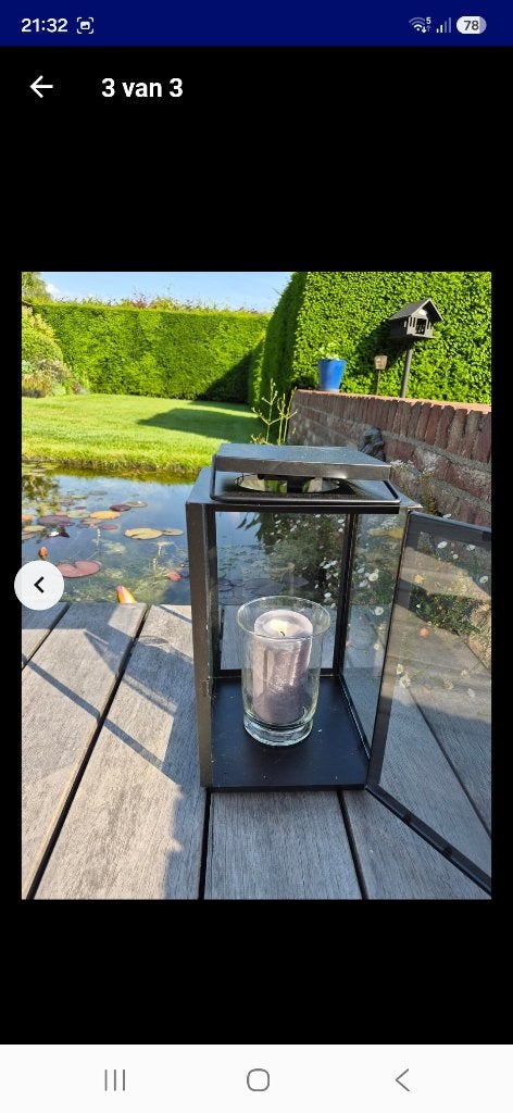 Terras lamp, Ophalen, Nieuw, IJzer, Staande lamp