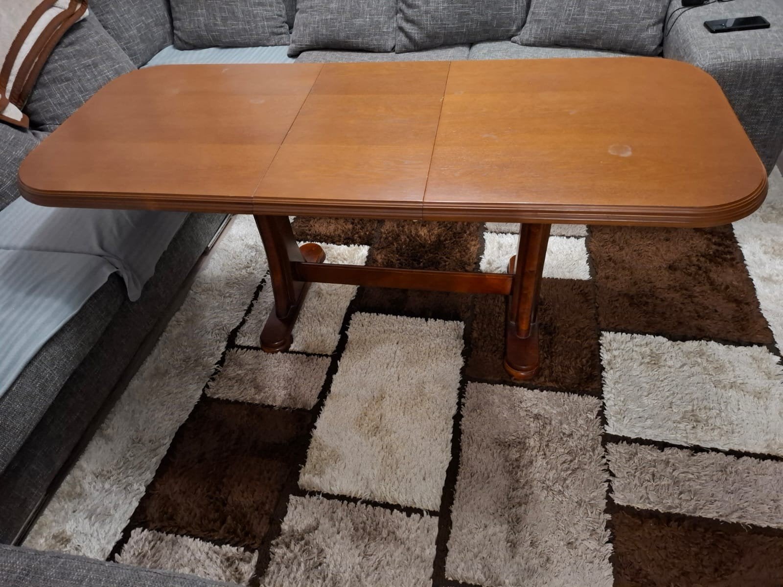 Table basse relevable et extensible en bois (transformable e, 100 à 150 cm, Enlèvement, Utilisé, Autres essences de bois