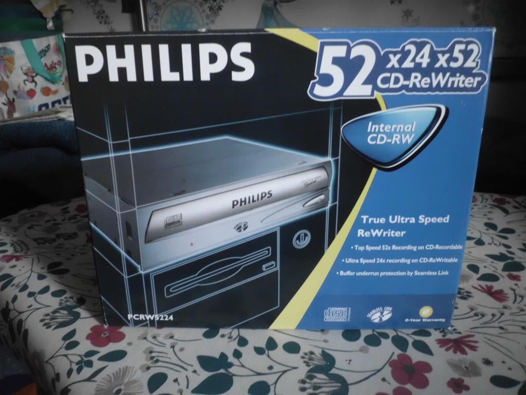 Philips internal  52x24x52  CD-ReWriter, Enlèvement, Neuf, dans son emballage