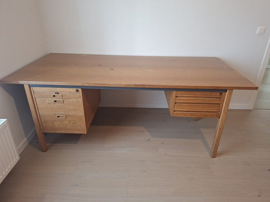 Vintage Scandinavisch Bureau - Made in Sweden, Met lades, Gebruikt, Scandinavisch, Bruin