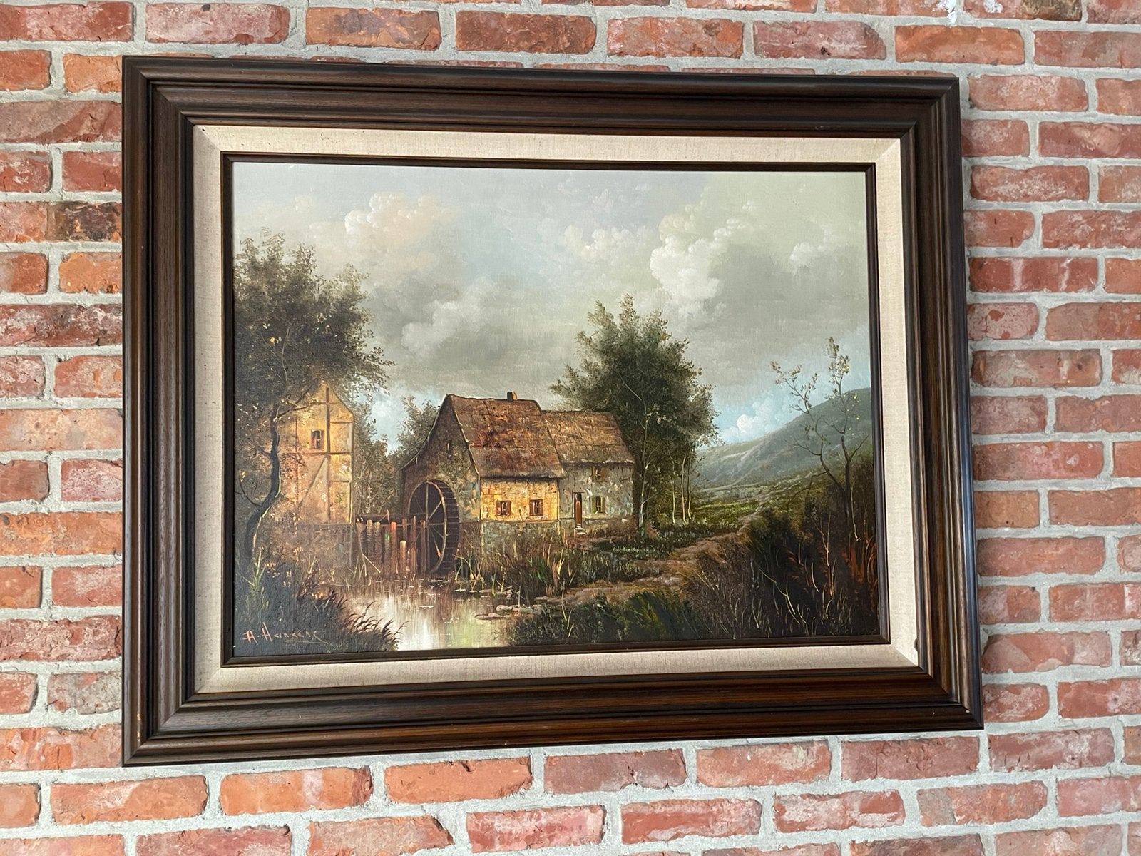 Olie verf schilderij op doek, Ophalen, Doek