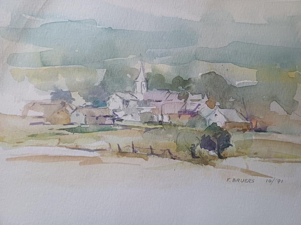 Verschillende aquarellen Frans Bruers, Enlèvement