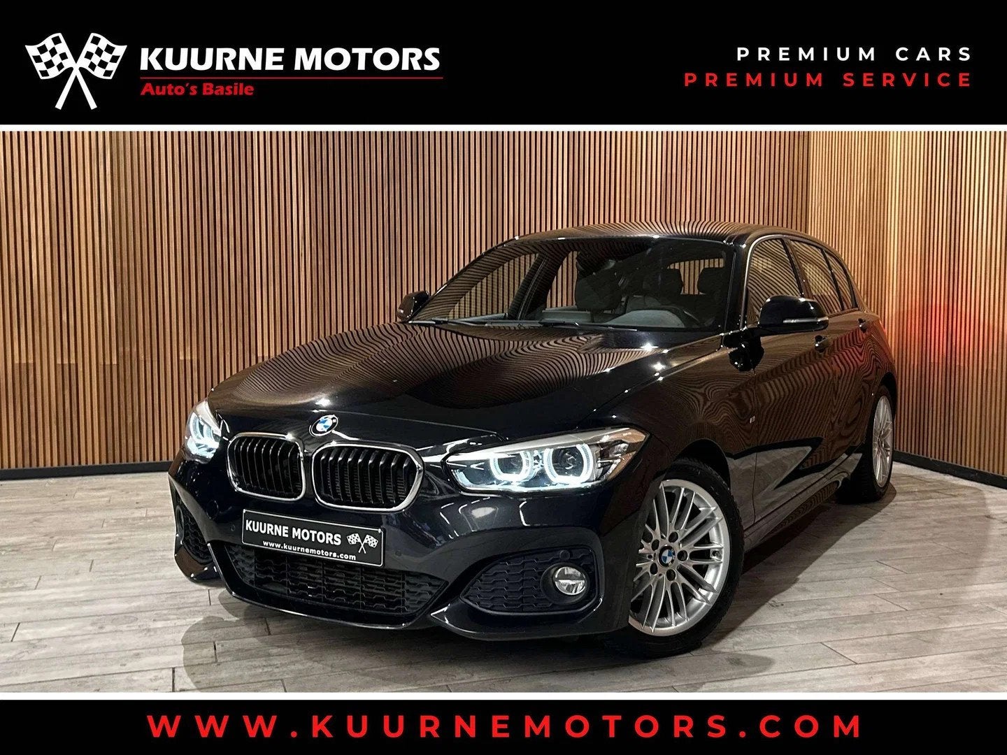BMW 1 Serie 118 iA M Pack Alu17"/Led/Leder/VerwZet/Gps/Pdc/B, Auto's, 1940 kg, 1 Reeks, Gebruikt, 136 pk