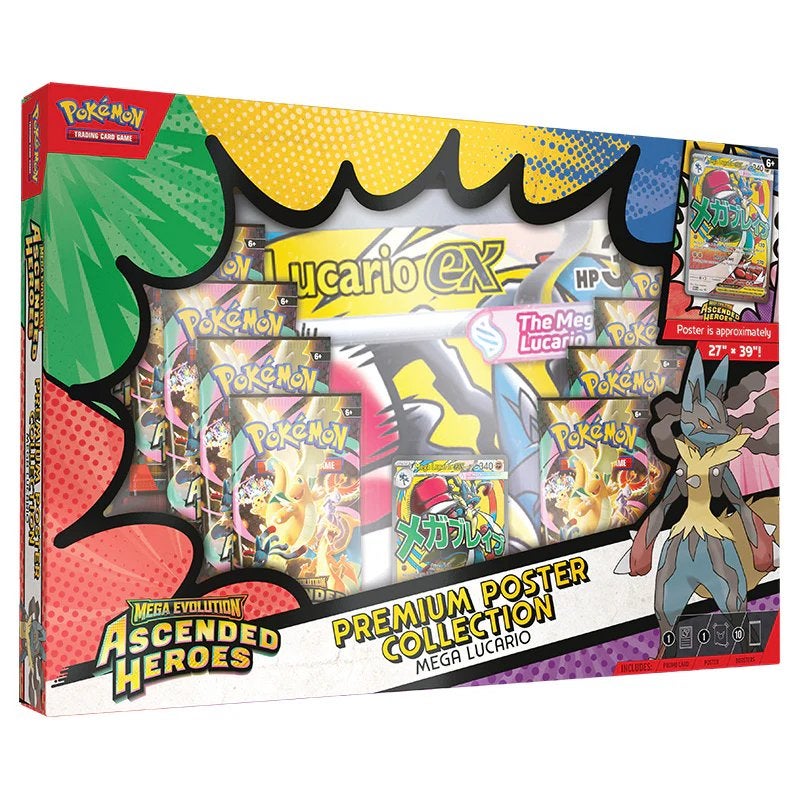 Pokémon Ascended Heroes: Mega Lucario Poster Collection, Hobby en Vrije tijd, Ophalen of Verzenden