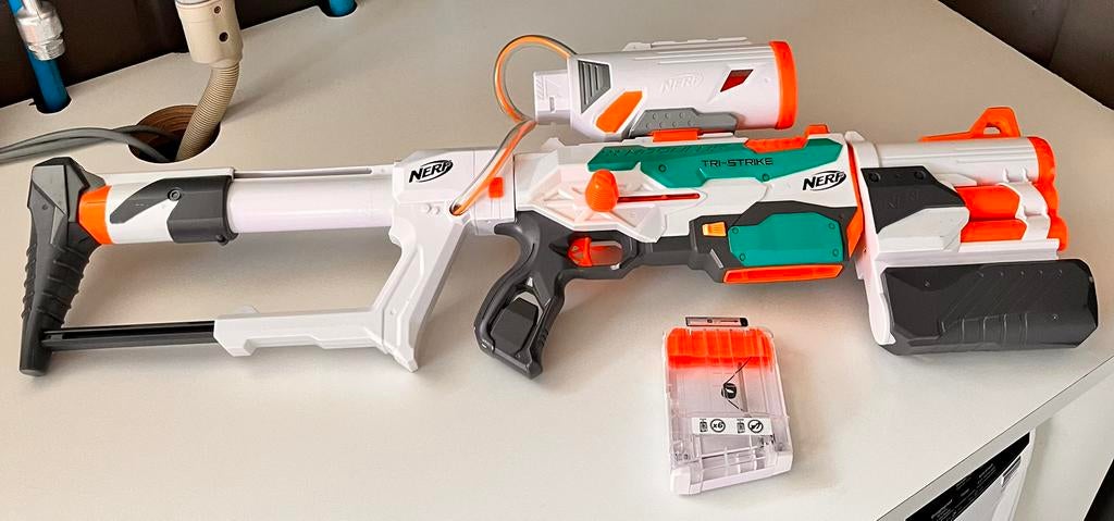 Nerf modulus serie Tri Strike, Enlèvement, Utilisé