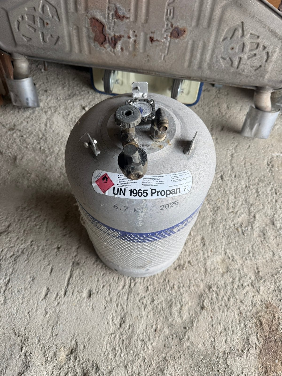 Réservoir de propane GPL Alugas ! Avec manomètre (volume du, Enlèvement ou Envoi, Comme neuf