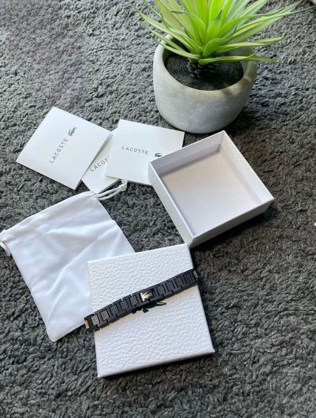 Bracelet Lacoste Noir, Diversen, Schrijfwaren, Ophalen of Verzenden, Zo goed als nieuw