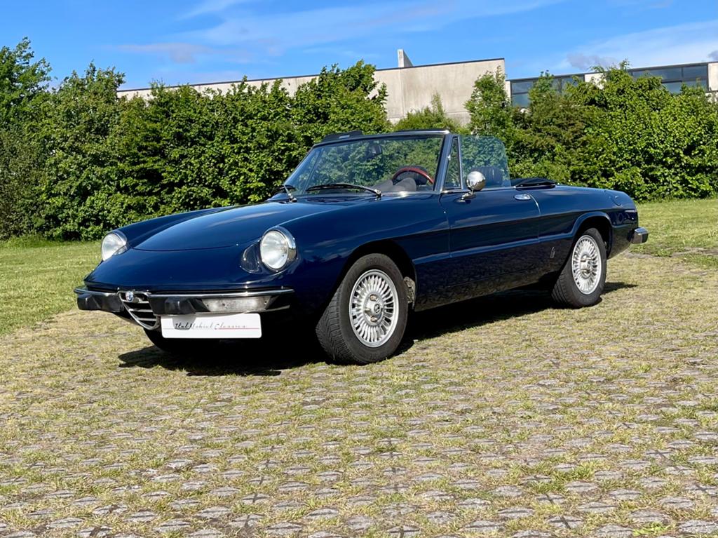 Alfa Romeo Spider Coda Tronca, Auto's, Oldtimers, Bedrijf, Te koop, Alfa Romeo, Benzine, Cabriolet, 3 deurs, Handgeschakeld, Blauw