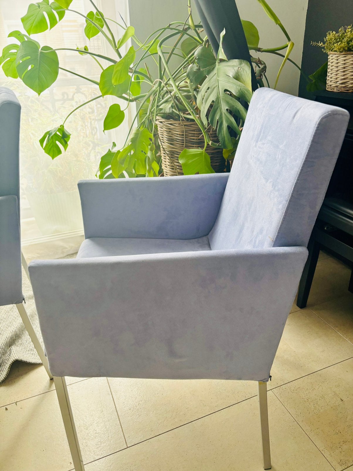 Chaises- fauteuils, Ophalen, Zo goed als nieuw, Blauw, Eén