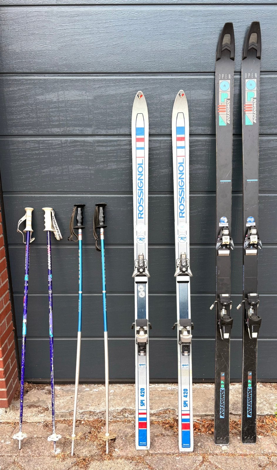 Twee sets Rossignols, dames & heren, Sports & Fitness, Ski & Ski de fond, Enlèvement ou Envoi, Skis, Rossignol, Utilisé