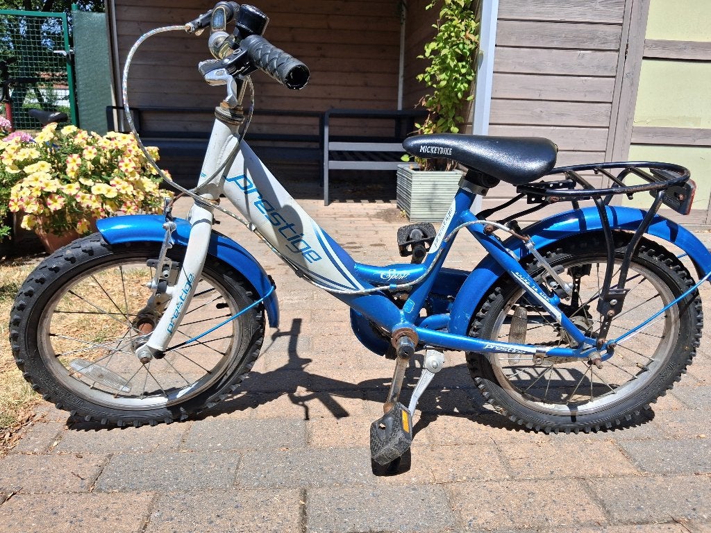 Kinderfiets 16 inch, Fietsen en Brommers, Ophalen, Terugtraprem, Mickey bike, 16 tot 20 inch