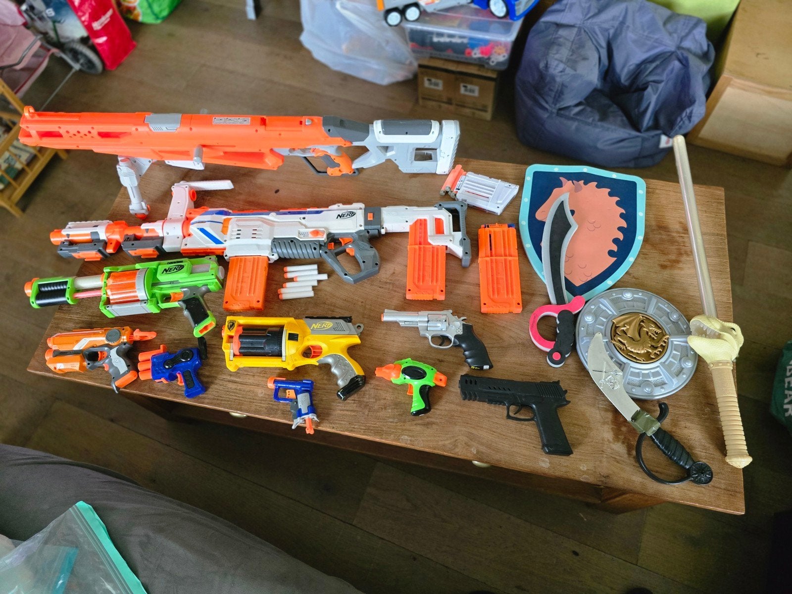 Speelgoedgeweren, Nerf, schilden en zwaarden, Enfants & Bébés, Enlèvement