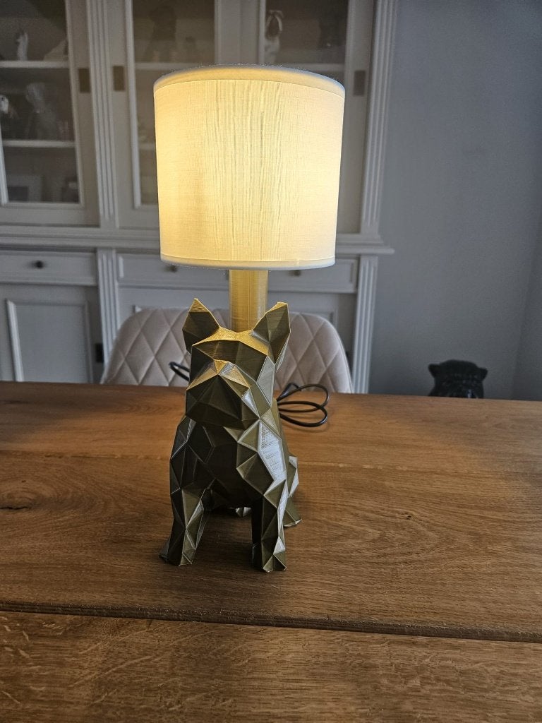 Tafellamp Franse bulldog, Ophalen of Verzenden, Nieuw, Kunststof, Minder dan 50 cm