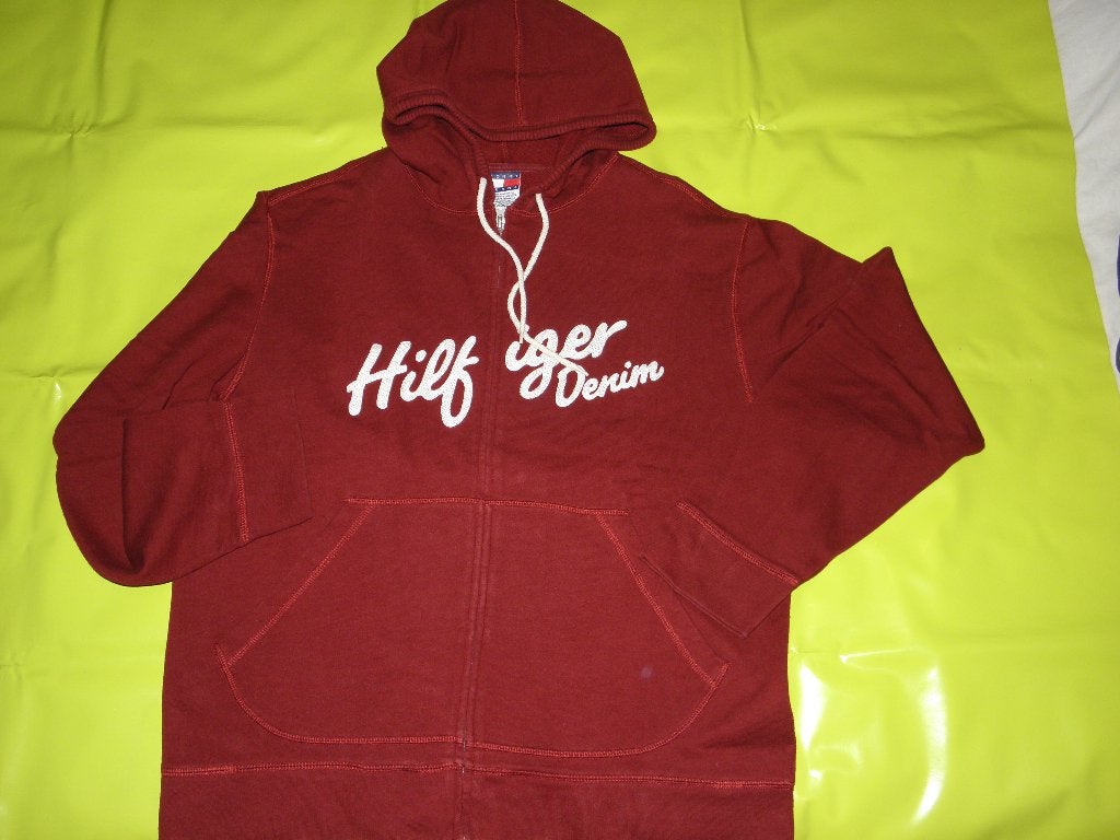 Hilfigerhoodie Medium, Rouge, Tommy hilfiger, Porté, Taille 48/50 (M)