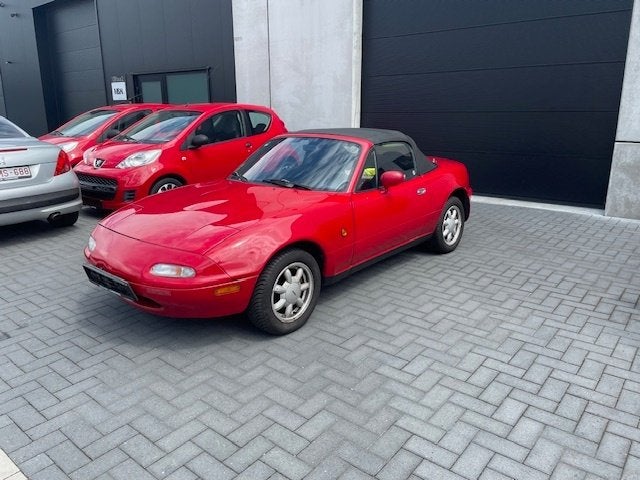 Mazda MX5 1.6I NA Cabriolet, 1 eigenaar, Blanco gekeurd VVK, Autos, Mazda, Rouge, Achat, Entreprise, Boîte manuelle