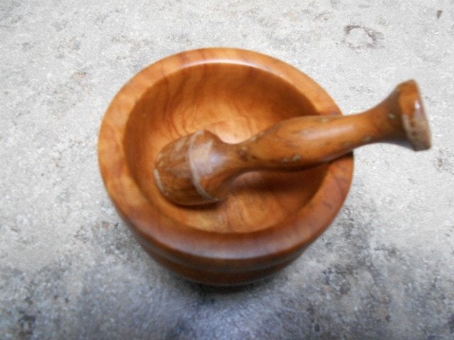 Houten vijzel, Ophalen of Verzenden, Hout