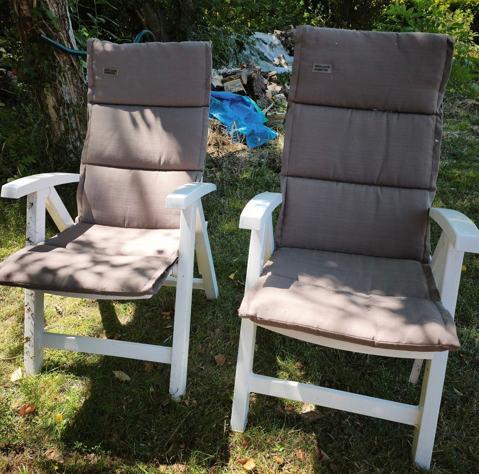 6 coussins de chaises de jardin United Colors of Benetton, Enlèvement
