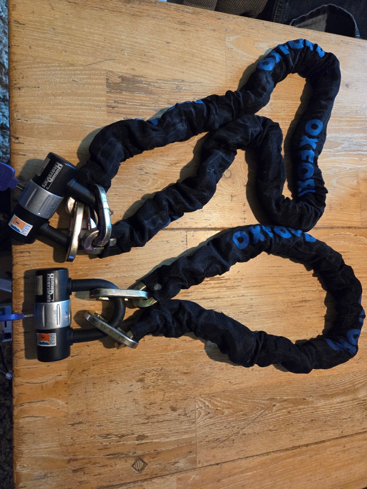 2 ketting sloten met een bagagerol, Motos, Accessoires | Cadenas, Enlèvement