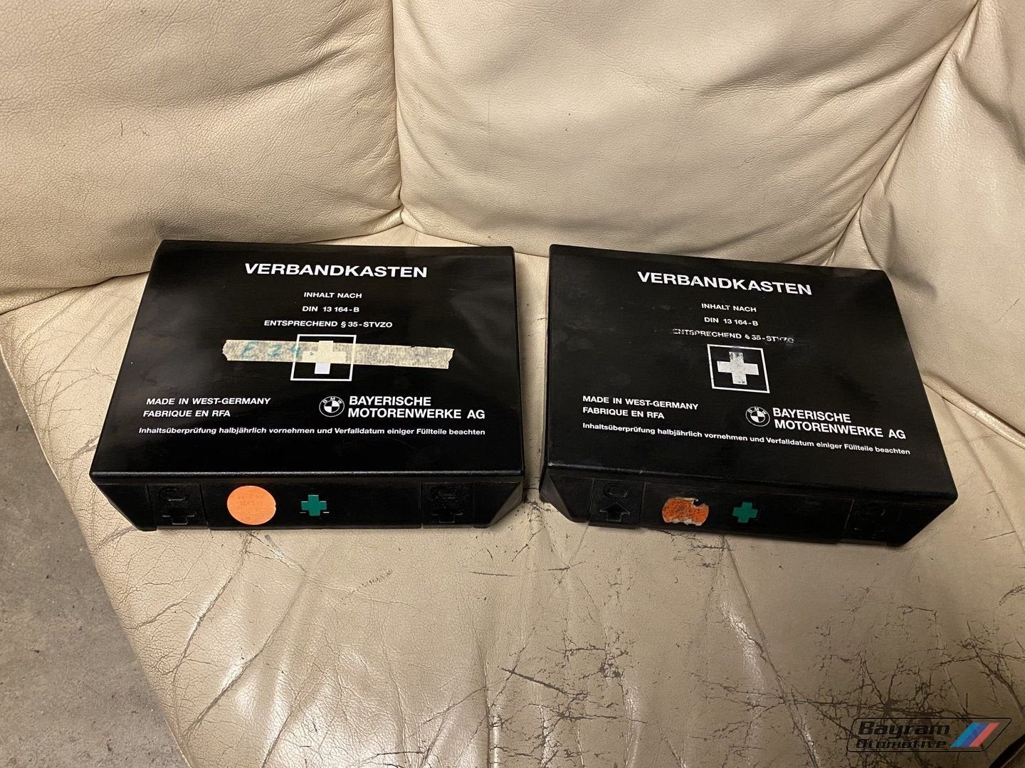 Bmw E34 EHBO doos E32 verbandtrommel stoel M5 5serie verband, -, Utilisé, -, -